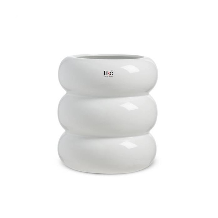 VASO JADE D. 16 H 18 - WHITE SHINE